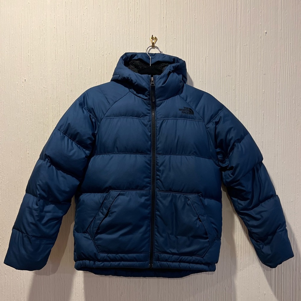 North Face 550 Blue winter coat Large L 14/16